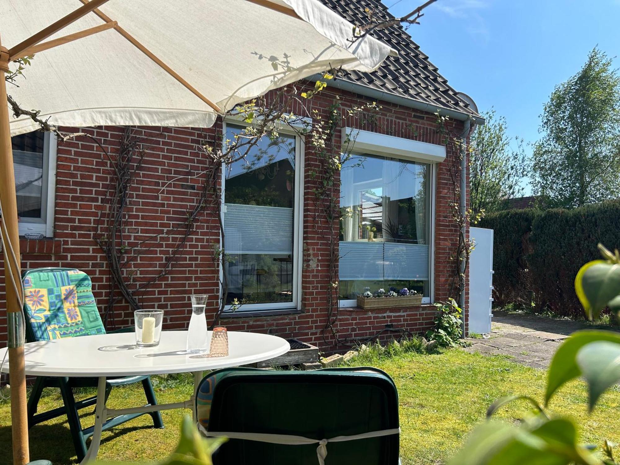 Ferienwohnung Haus Papenburg Garten Parkplatz Nordsee 外观 照片